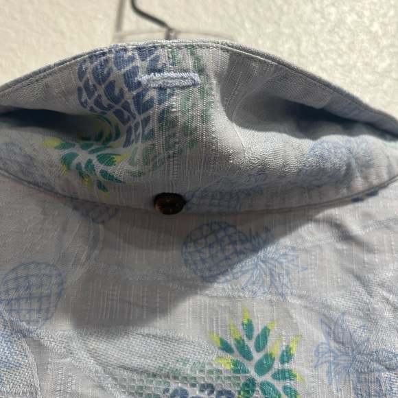 Tommy Bahama Blue Original Fit Short Sleeve Button 100% Silk SZ XXL - Picture 4 of 8